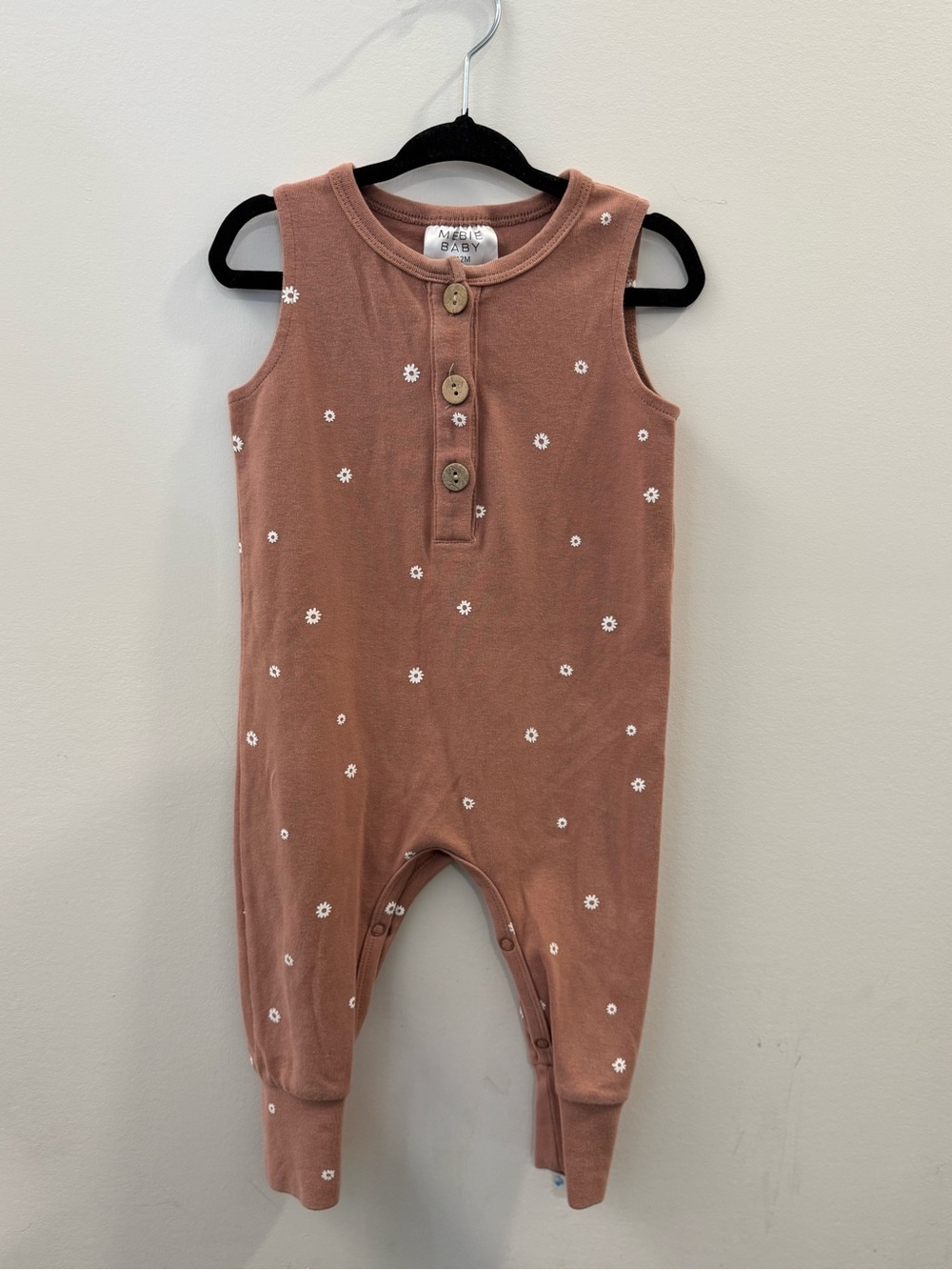 Mebie Baby floral tank jumpsuit